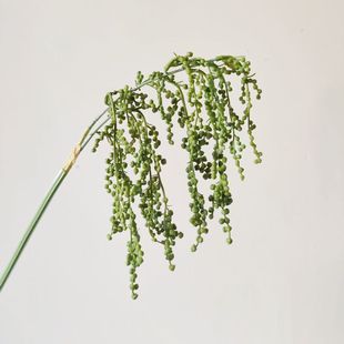 手感仿真小枝柔丽丝插花配材仿真软胶浆果批发软装摆件丁香豆