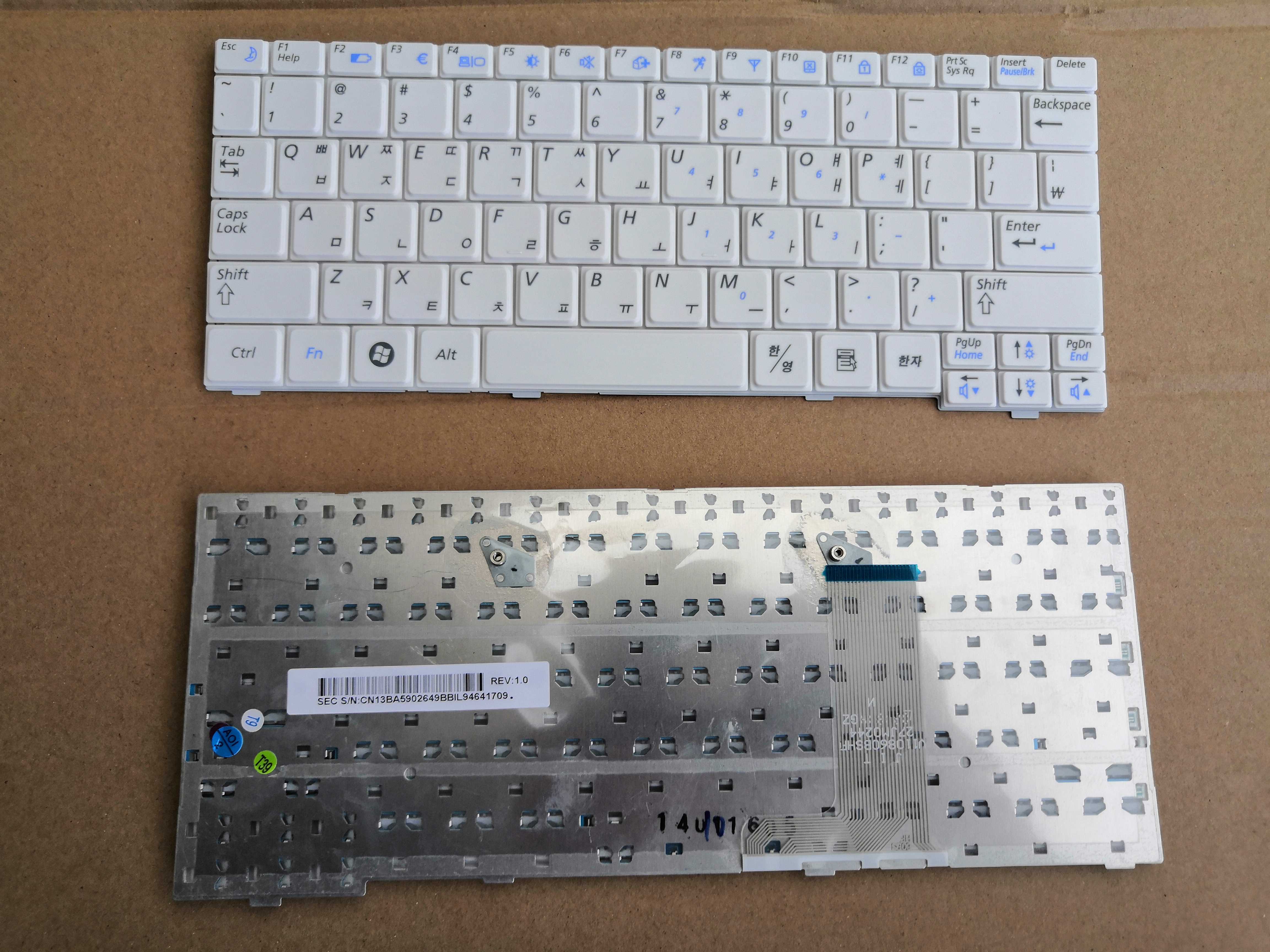 原装三星SAMSUNG X118 X120 Q230 x170 p230笔记本键盘  白色