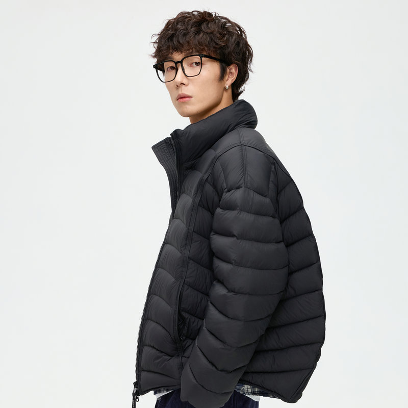 时尚防寒立体情侣排骨羽绒服