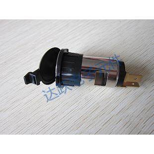 防水金属点烟器插座 汽车摩托车改装用12VGPS电源插座母座充电器