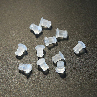 進(jìn)口耳環(huán)耳扣防過(guò)敏耳堵塑料耳塞橡膠硅膠耳釘后堵頭皮堵耳帽耐用
