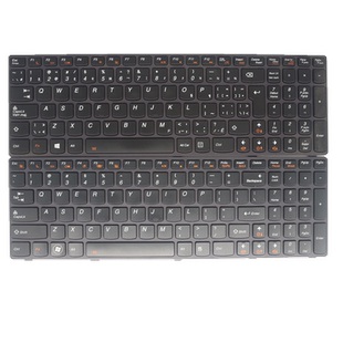 笔记本 25205471 Y580 键盘 适用于联想 带背光 黑色 Y590 带框