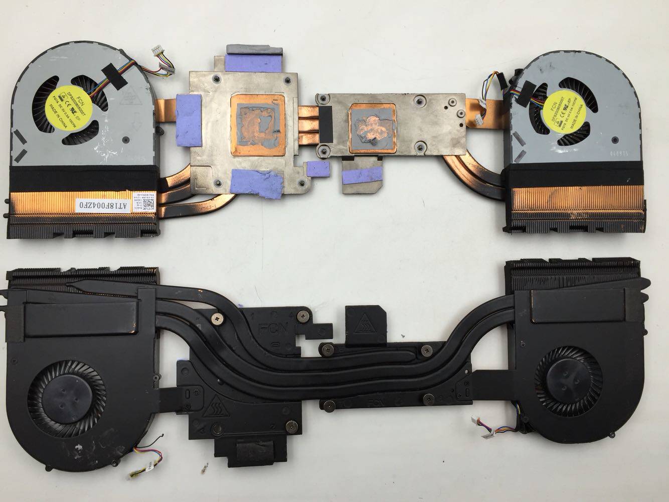 戴尔dell外星人alienware m17 17 r2 r3风扇 散热铜管片 0j62hm