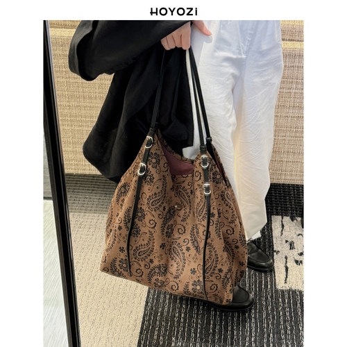 【小优家包包】HOYOZI秋冬慵懒托特包女2026新款大容量通勤大包 - 封面