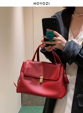 【小优家包包】HOYOZI新娘婚包通勤红色包包女新款2026单肩斜挎包
