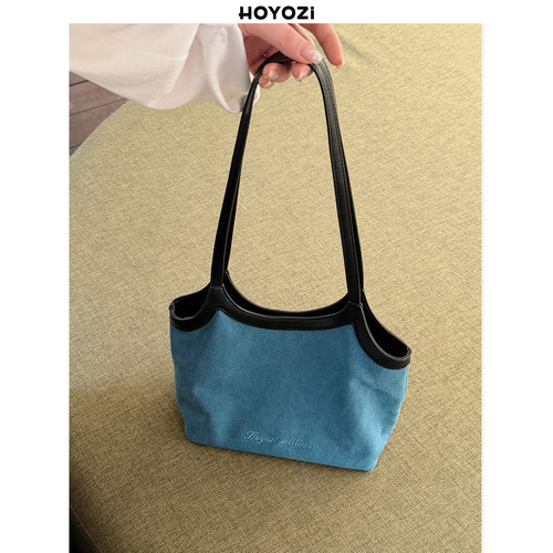 3/30 20:00 新品2025 HOYOZI 单肩帆布托特包【小优家包包】