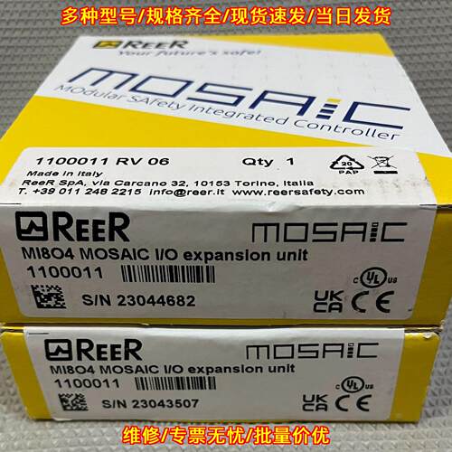 1100011 RV 06 MI8O4 REER MOSAIC IO扩展控制单元议价维修