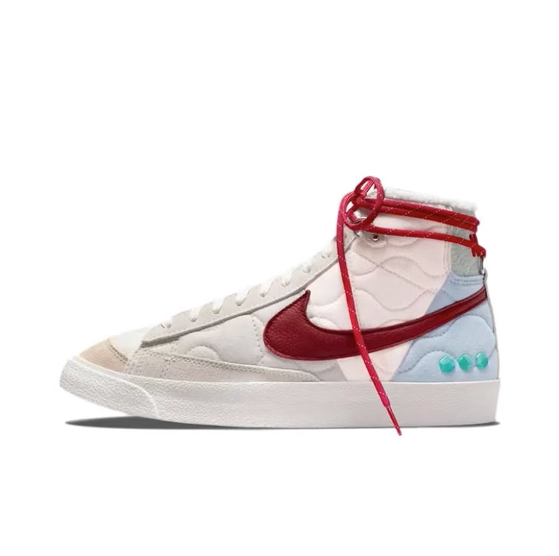 nike耐克女鞋中国风秋冬季加绒blazer mid77休闲板鞋 dq5360-181