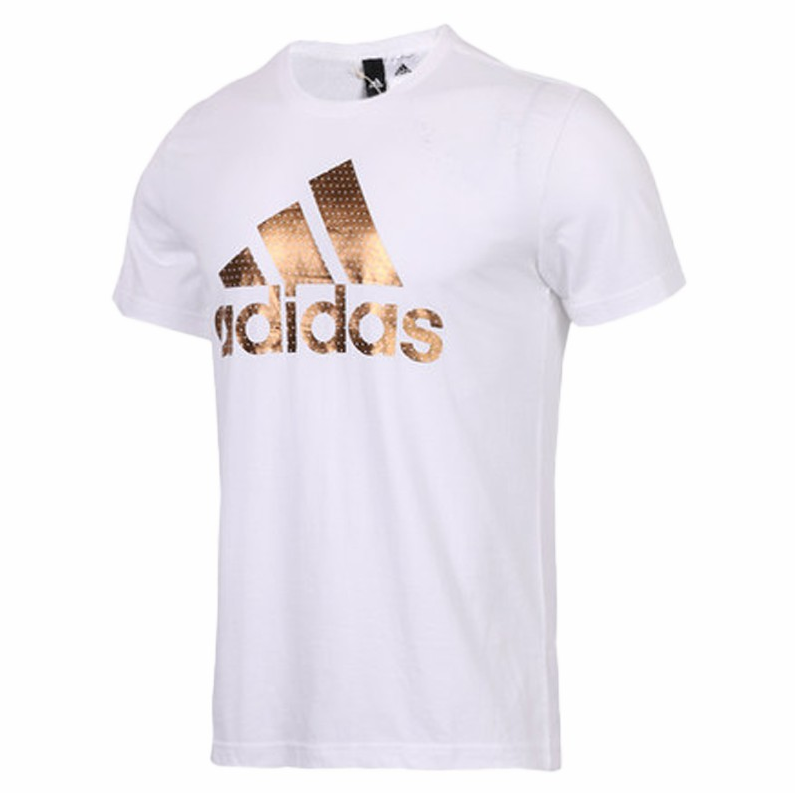 Adidas阿迪达斯大logo短袖男春季新款运动圆领T恤 CV4509 GE4700 运动服/休闲服装 运动T恤 原图主图