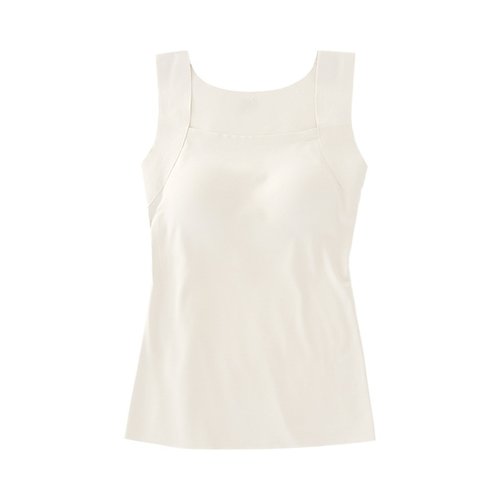 夏季新款冰爽冰丝肌底衣打底衫免穿文胸可机洗半固定杯打底背心