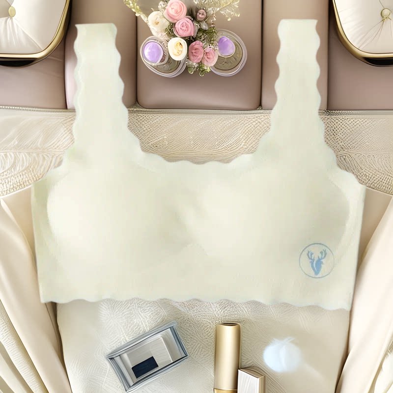 发育期无痕内衣学生大童女童小学生背心初中生款冰丝文胸美背