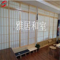 广州日式和室门榻榻米格子门窗推拉门隔断门移门障子门定做料理店