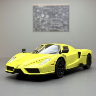 嘉业合金车模1:32恩佐跑车带声光回力玩具车音效模型摆件收藏男孩