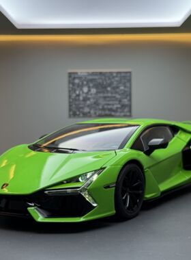 黑曼巴合金车模1:18兰博revuelto跑车声光儿童玩具车模型摆件收藏