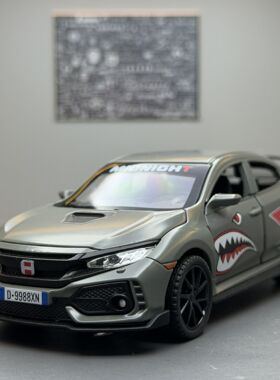 嘉业合金车模1比32限量typer电镀版汽车带声光玩具车模型摆件男孩