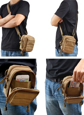 1000D户外战术单肩小挎包登山旅游休闲斜挎背包EDC腰包钱包手机包