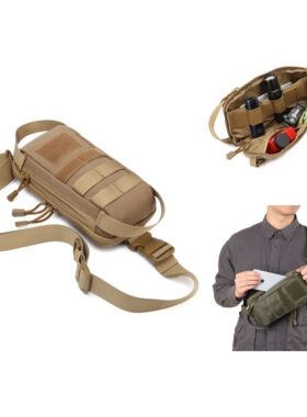 1000D户外运动休闲旅行单肩小挎包跑步手机腰包EDC杂物收纳胸包
