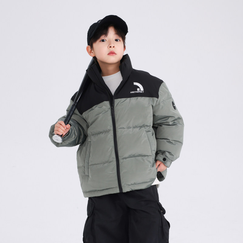 男童冬装撞色90白鸭绒羽绒服K244YRF5022