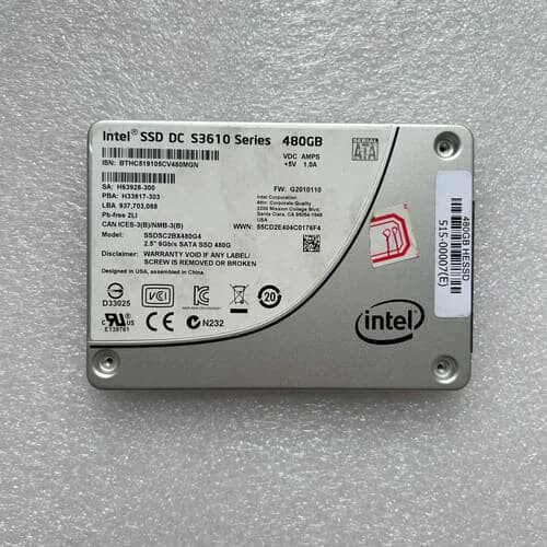 议价DC-S3610 系列 480G 固态硬碟 SATA