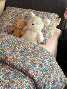 花园游记柔软针织棉四件套俏皮可爱碎花天竺棉全棉床品可亲肤裸睡