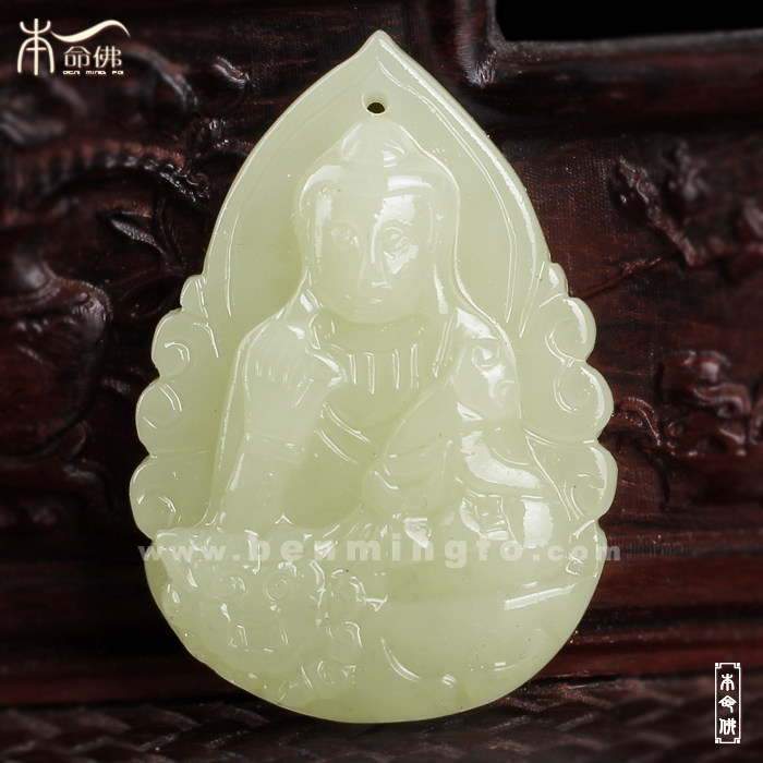 本命佛文殊菩萨玉吊坠