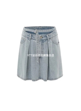 顺丰包邮 UNCODED｜2026春夏新款时尚休闲显瘦百搭牛仔短裙