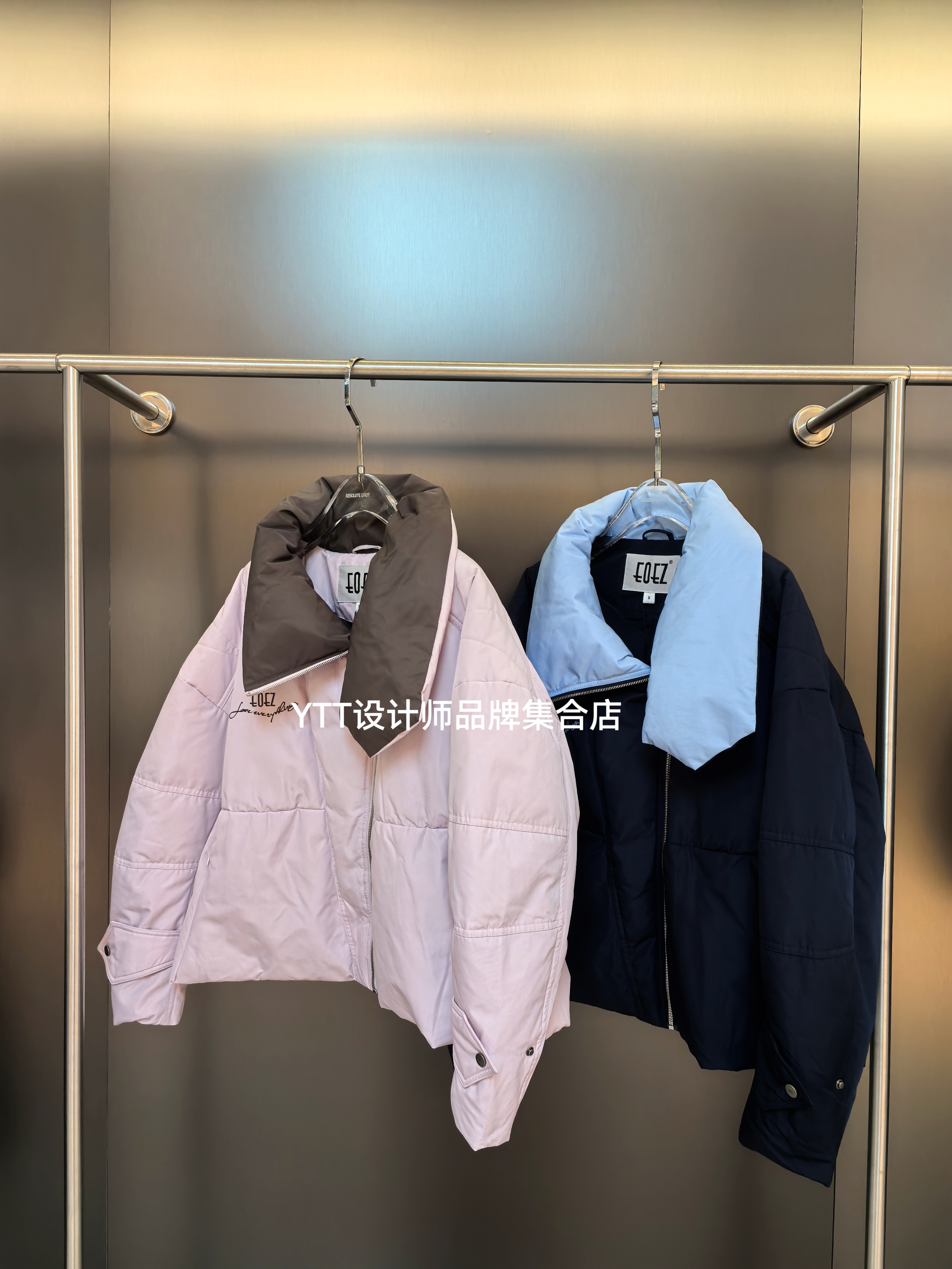 EOEZ鹅绒服2025冬季新款EZY7058 羽绒服女宽松休闲百搭鹅绒外套