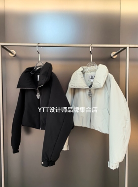 EOEZ鹅绒服2025冬季新款EZY7025 羽绒服女宽松休闲百搭短款鹅绒服