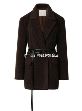 顺丰包邮UNCODED｜2025冬季新款KWWW4X085时尚休闲西装领毛呢外套