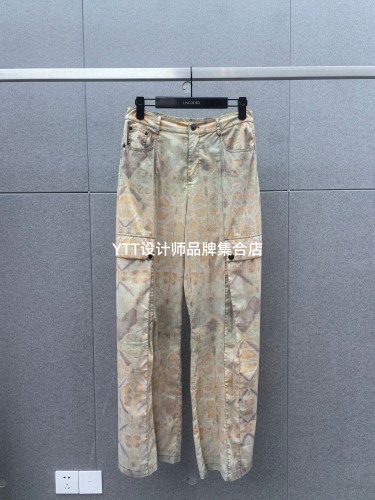 顺丰包邮 UNCODED 2026夏季新款印花工装裤女宽松休闲阔腿裤