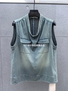 顺丰包邮 UNCODED/2026夏季新款复古水洗牛仔马甲背心女