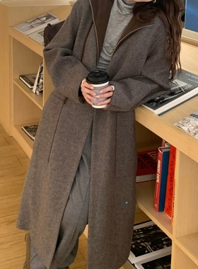 UNCODED｜2025冬季新款时尚休闲显瘦百搭呢大衣外套