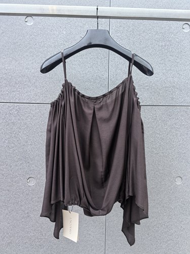 顺丰包邮 UNCODED 2026夏季新款露肩衬衫女衬衣设计感小众