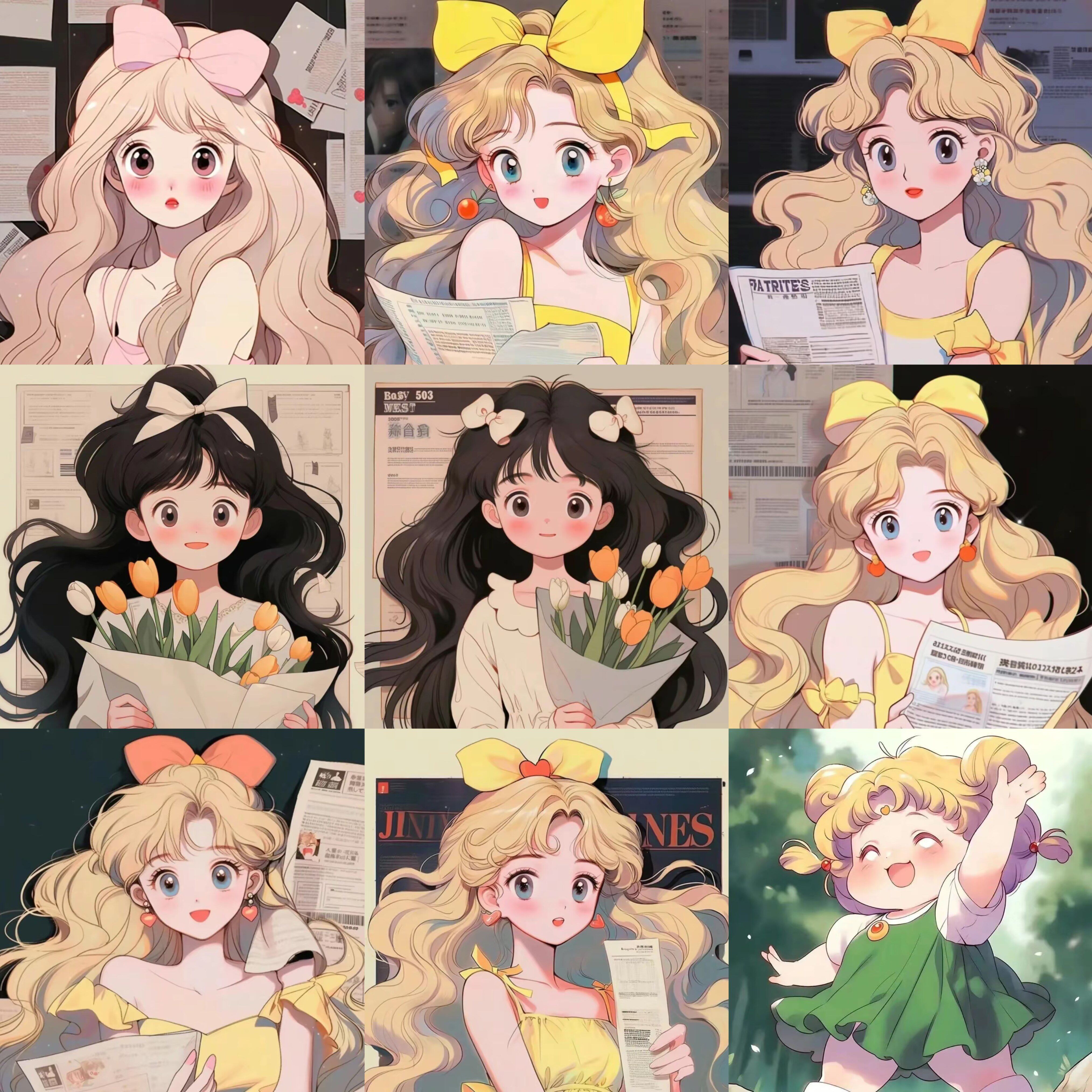 雅ya手机大牌联名动漫女生美丽头像壁纸iphone苹果小米华为2.34