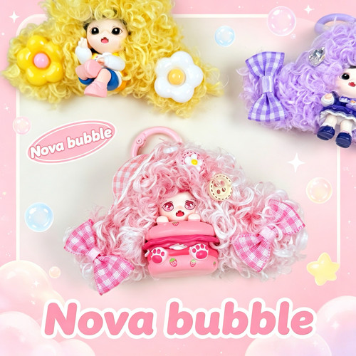 Nova bubble设计哭娃钥匙扣零钱包手机挂链包挂件腰链裤链配饰