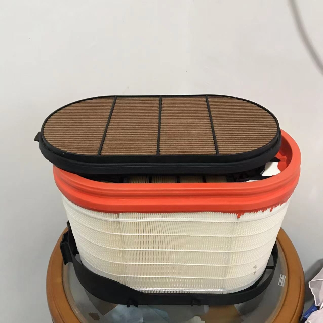 X5000空气滤芯适配新款陕汽德龙X5000蜂窝空气滤清器