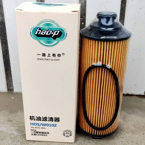 适配解放J6F机油滤芯 1012035-90D虎V大柴CA4DD1道依茨机油滤清器