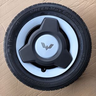 原厂五菱宏光迷你EV145 70R12玲珑轮胎加厚钢圈备胎