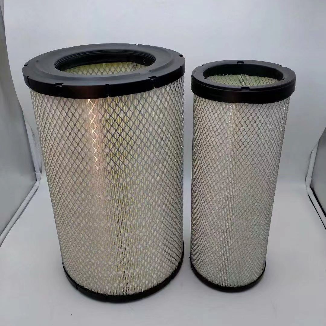 K2845空滤适配五十铃搅拌车泵车空气滤芯水泥搅拌车胶盖空气滤清