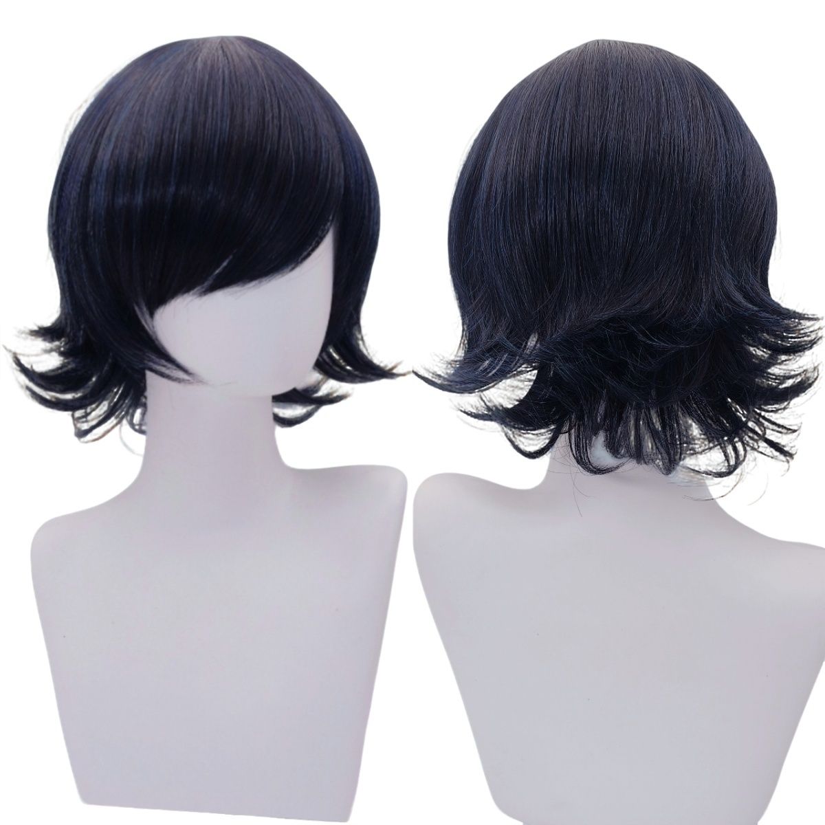 电锯人链锯人姬野cos假发 特调混色 仿真头顶 反翘款假毛 玫瑰网