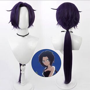 刺客伍六七 仿真头皮顶 特调紫色长发 玫瑰内网 梅花十一cos假发