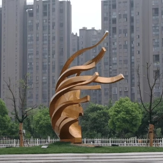 定制月亮圆发光大型抽象景观摆件