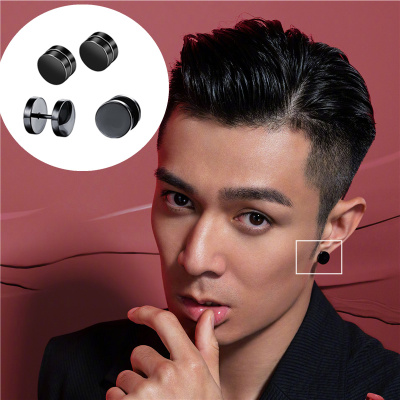 哑铃ins港风耳夹周柏豪同款