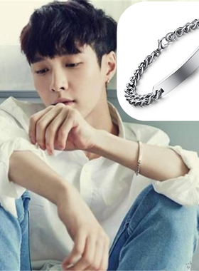 张艺兴同款手链长方形手环百搭