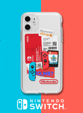 switch任天堂ns电玩游戏原创安卓透明拼贴创意网红个性软透明手机壳适用苹果13iPhone17Promax16xr14xs78plus