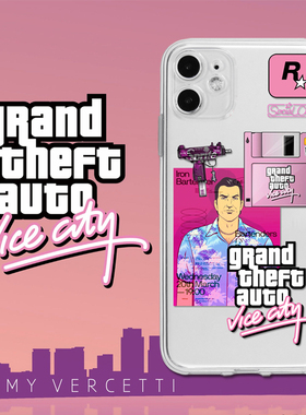 gta5侠盗飞车全包原创游戏安卓透明软手机壳sa圣安地列斯vc罪恶都市适用15苹果17iPhone12Pro16maxr11xs78p14