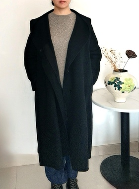 maxmar…专柜同款羊绒羊毛连帽斗篷宽松长款女士保暖大衣休闲气质