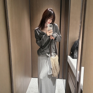 女2025夏季 正品 韩国官网直邮 亚麻宽松t恤上衣 Partysu韩国代购