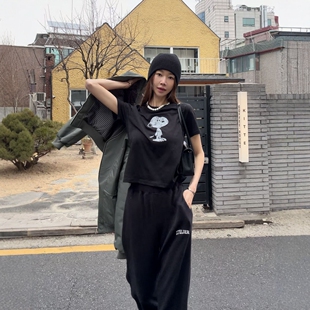 现货～【设计师款】Haners家韩国代购女轻奢2026舒适的卡通T恤