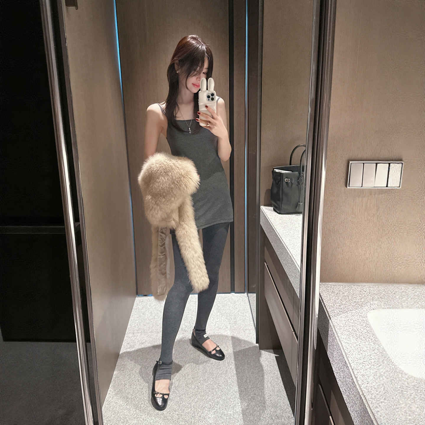 【韩国官网直邮】Partysu韩国代购正品女2025冬季吊带上衣&打底裤